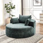 55''L Chenille Sponge single sofa,No Assembly Required,Fluffy Modern Sleeper Chair for Living room, Bedroom, Lounge and Projection Room(Not a swivel chair.) W834P221025-djyc