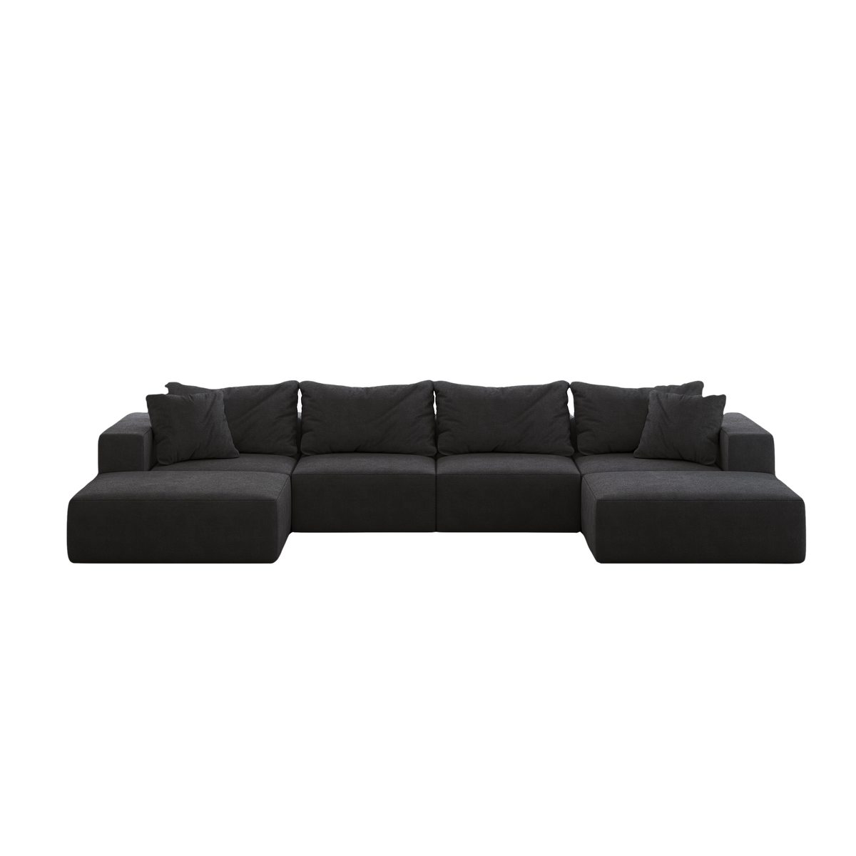 Oversized sponge cloud sofa,Modern Upholstered Sectional Sofa Couch Set,Modular 162" L Shaped Sectional Living Room Sofa Set With 6 Pillows,Free Combination Sofa Couch for Living Room,Bedroom W834S00327-djyc