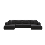 Oversized sponge cloud sofa,Modern Upholstered Sectional Sofa Couch Set,Modular 162" L Shaped Sectional Living Room Sofa Set With 6 Pillows,Free Combination Sofa Couch for Living Room,Bedroom W834S00327-djyc