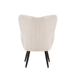 Modern Single Sofa Armchair with High Backrest Comfy Reading Chair for Small Spaces/Living Room/Bedroom/Apartment (COLOR:WHITE) W1669P175501-djyc