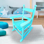 Children's rocking light Light Blue chair- Indoor or Outdoor -Suitable for kids-Durable W49550591-djyc
