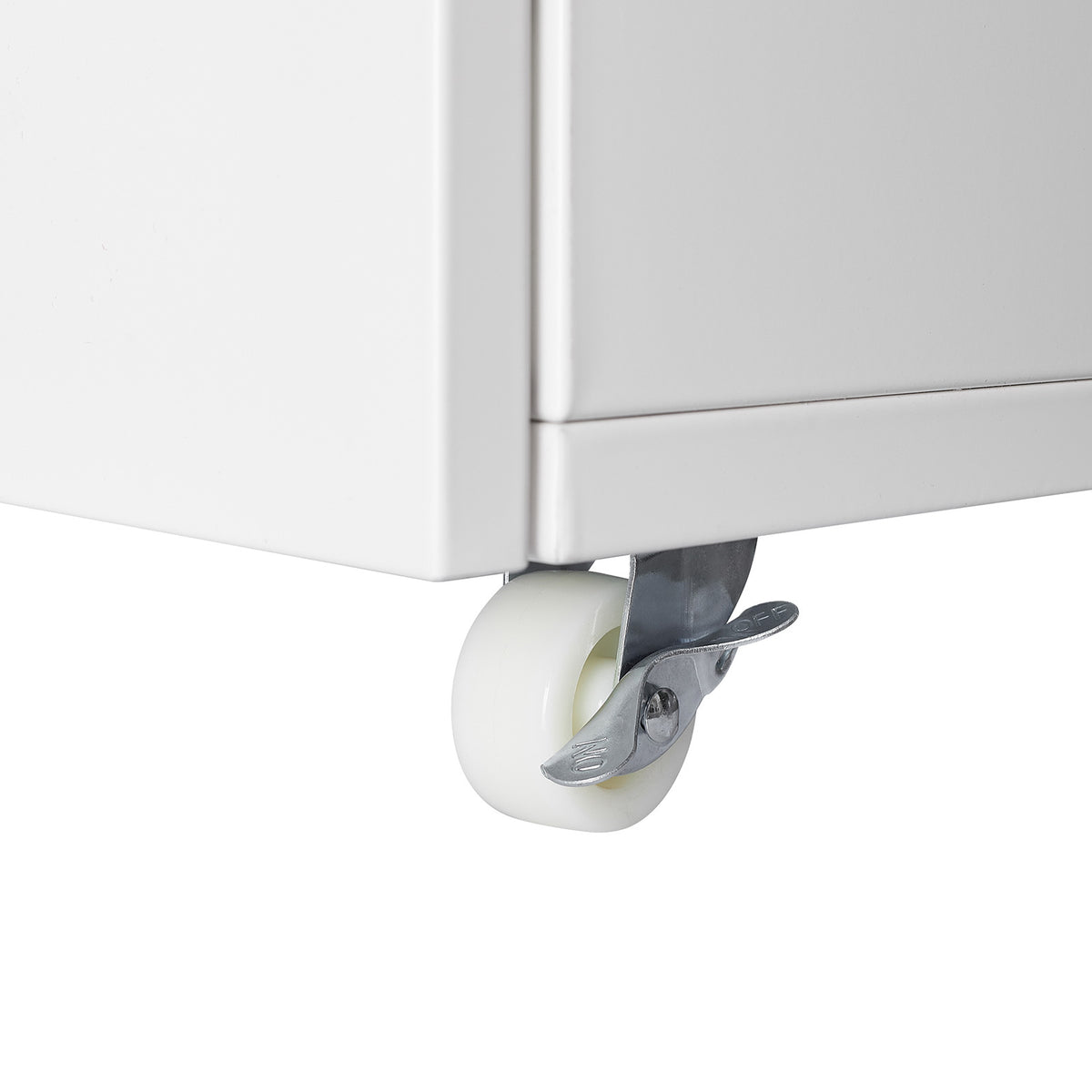 Office furniture Copier Cabinet white 2 door steel copier stand mobile pedestal file Printer Stand W124757932-djyc