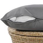 K&K 5 Pieces Patio Furniture Chair Sets, Patio Conversation Set With Wicker Cool Bar Table, Ottomans,Outdoor Furniture Bistro Sets for Porch,Backyard,Balcony,Poolside Grey WF324995AAG-djyc