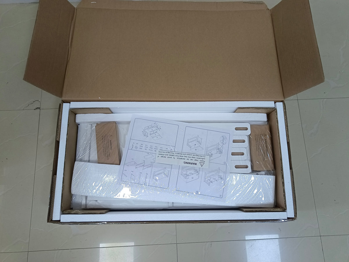 Kids Toy Box Chest, White Rubber Wood Toy Box for Boys Girls, Large Storage Cabinet with Cushion Seat Bench/Flip-Top Lid/Safety Hinge, Toy Storage Organizer Trunk for Nursery, Playroom W808P166755-djyc