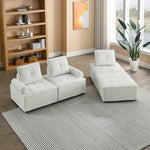 L-Shape Modular Sectional Sofa, DIY Combination, Chenille W487S00185-djyc