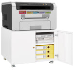 Office furniture Copier Cabinet white 2 door steel copier stand mobile pedestal file Printer Stand W124757932-djyc