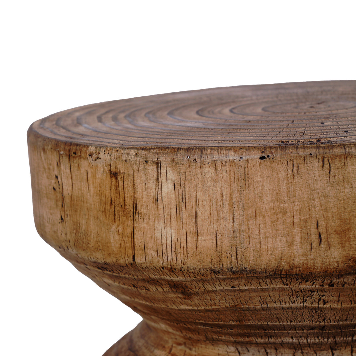 Faux Woodgrain Texture Round Accent Table W2029P165687-djyc