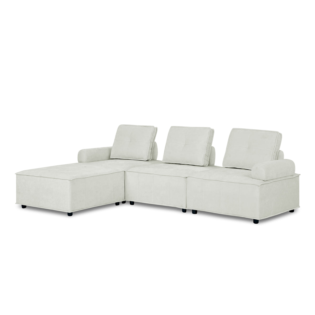 L-Shape Modular Sectional Sofa, DIY Combination, Chenille W487S00185-djyc