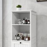 One-Compartment One-Drawer Tilt-Out Laundry Sorter Cabinet - White W1120P146259-djyc