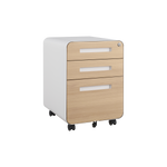 3 Drawer Mobile File Cabinet Under Desk Office,Simple Style Versatile Storage Cabinet for Legal/Letter/A4 Files, 5 Wheel Design Anti-Tilting Cold Rolled Steel Waterproof Moisture-Proof Black W1247P145906-djyc