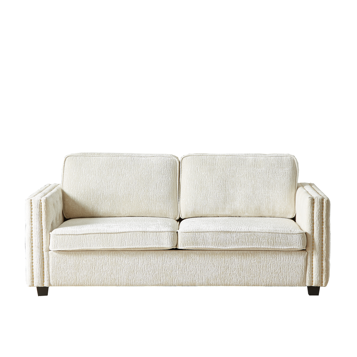 Convertible Sleeper Sofa with Memory Foam Mattress, 3-Seater Full Size Bed Couch for Living Rooms, Designed with Chenille Fabric W834S00280-djyc