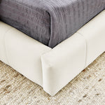 Full Size Upholstered Tufted Bed Frame, Sofa Bed Frame with Comfortable Backrest and Armrests, Full Size Bed for Bedroom, Living Room,Velvet, Beige(80.5''*59''*30.5'') W487S00223-djyc