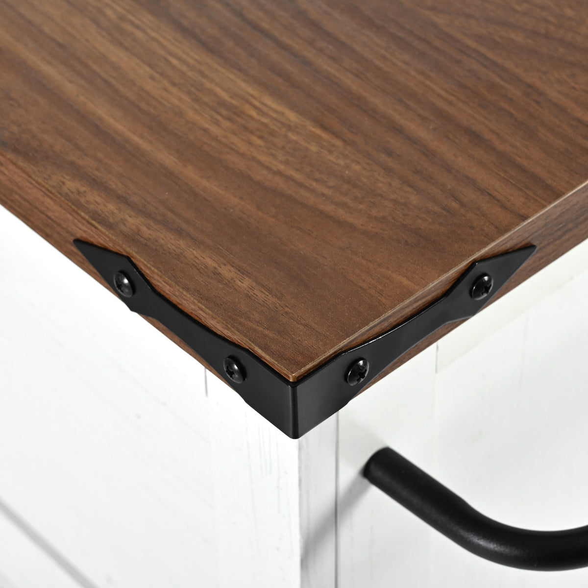 K&K 54.5" Farmhouse Kitchen Island with Power Outlet, Kitchen Storage Islandwith Internal Storage Rack, Drop Leaf, Spice Rack, Rolling Kitchen Cart on Wheels, for Home, Kitchen and Dining Room,White N707P170349W-djyc