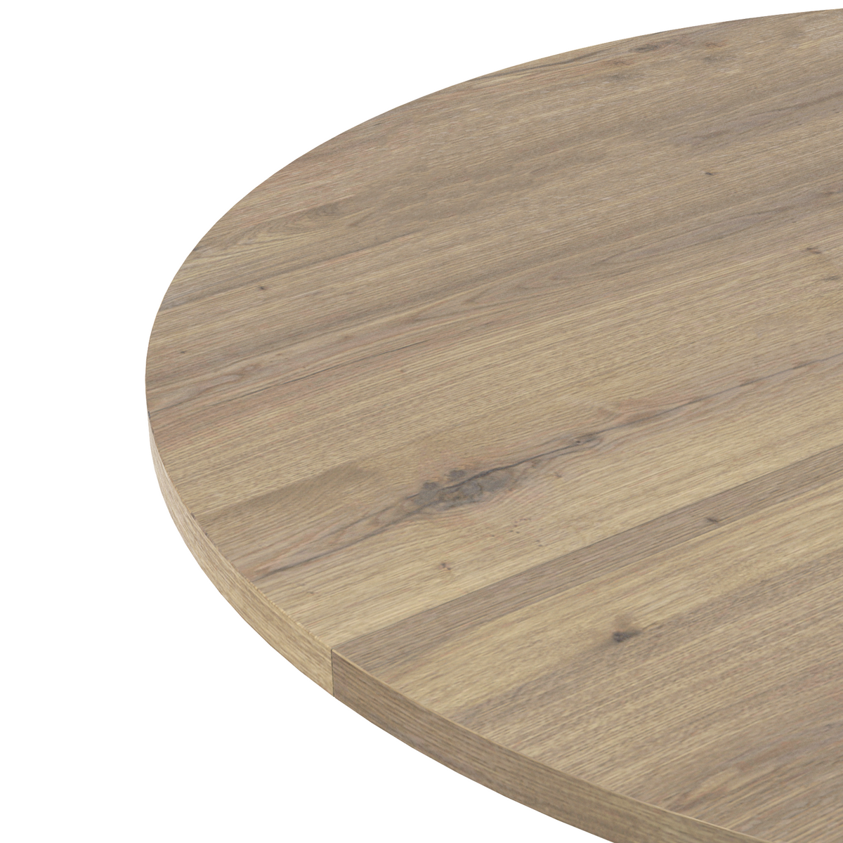 31.5 Inch Round Dining Table, Small Circle Kitchen Table with Metal Black Legs for 2-4 people,Modern Dining Room Table, Brown (only table) W808P176713-djyc