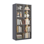 Best selling new design double door metal glass display storage cabinetwith light strip for living room W2385P152311-djyc