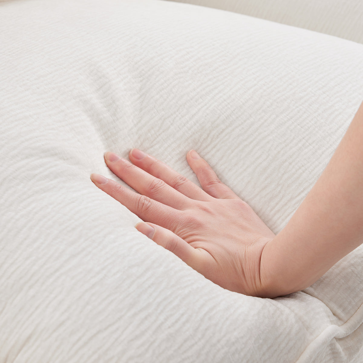 26*26' Ottoman Module for Modular Sectional Sofa,Wide Seat,Chenille,2 Colors WF321079AAA-djyc