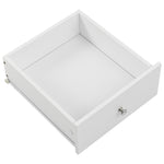 Kitchen Island with Power Outlet,Kitchen Storage Island with Drop Leaf and Rubber Wood,Open Storage and Wine Rack,5 Wheels,with Adjustable Storage for Home, Kitchen, and Dining Room,White WF305556AAW-djyc