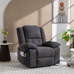 Massage Recliner,Power Lift Chair for Elderly with Adjustable Massage and Heating Function,Recliner Chair with Infinite Position and Side Pocket for Living Room(Old SKU:WF308781AAE) ,Gray N719P243150E-djyc
