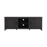 TV Stand Storage Media Console Entertainment Center,Tradition Black,with doors W88152785-djyc