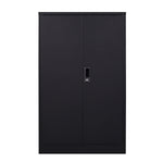 Metal Storage Cabinet with Locking Doors and Adjustable Shelf, Folding Filing Storage Cabinet , Folding Storage Locker Cabinet for Home Office,School,Garage, Black W124747827-djyc