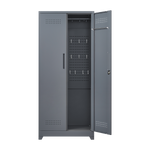 Metal Storage Cabinets, Cleaning Tool Cabinet with Locking Door, Tall Broom Tool Organizer and Storage, Large Storage Cabinet for Kitchen, Pantry, Office, Shop W328P193779-djyc