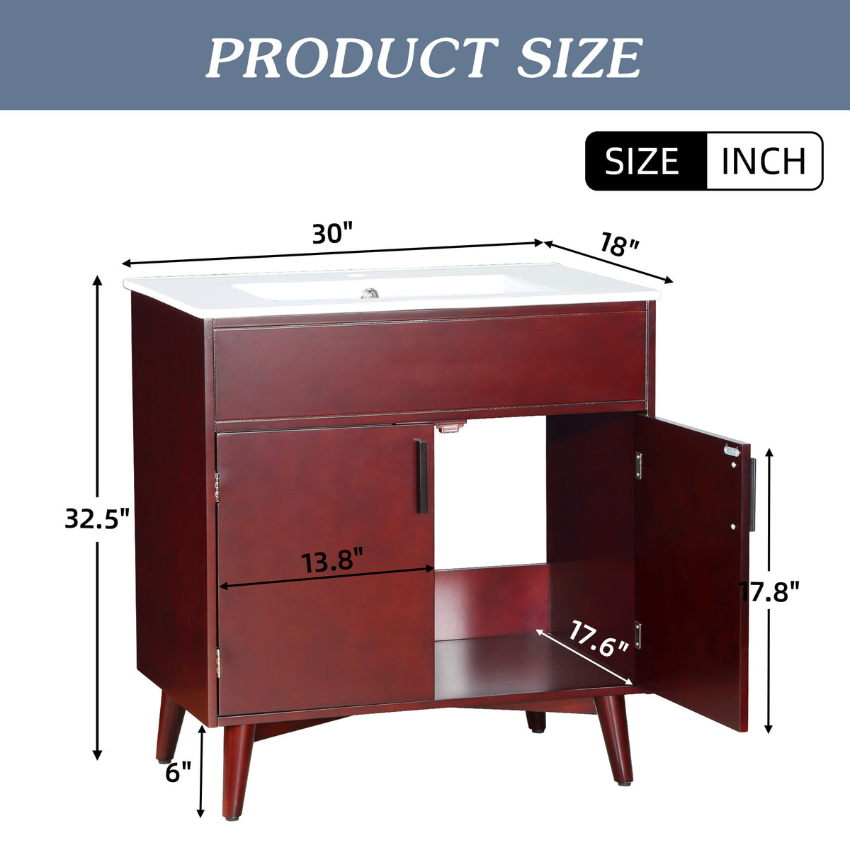 Bathroom vanity Set with Sink, Combo Cabinet, Bathroom Storage Cabinet W1390130787-djyc