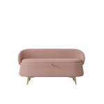50-Inch Multi-Functional Long Rectangular Bed End Storage Sofa Stool in Dreamy Teddy Fleece W1278122702-djyc