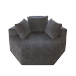 54''L Chenille Sponge single sofa,No Assembly Required,Fluffy Modern Sleeper Chair for Living room, Bedroom, Lounge and Projection Room W834P221043-djyc