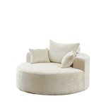 55'L Chenille Sponge single sofa,No Assembly Required,Fluffy Modern Sleeper Chair for Living room, Bedroom, Lounge and Projection Room(Not a swivel chair.) W834P221027-djyc