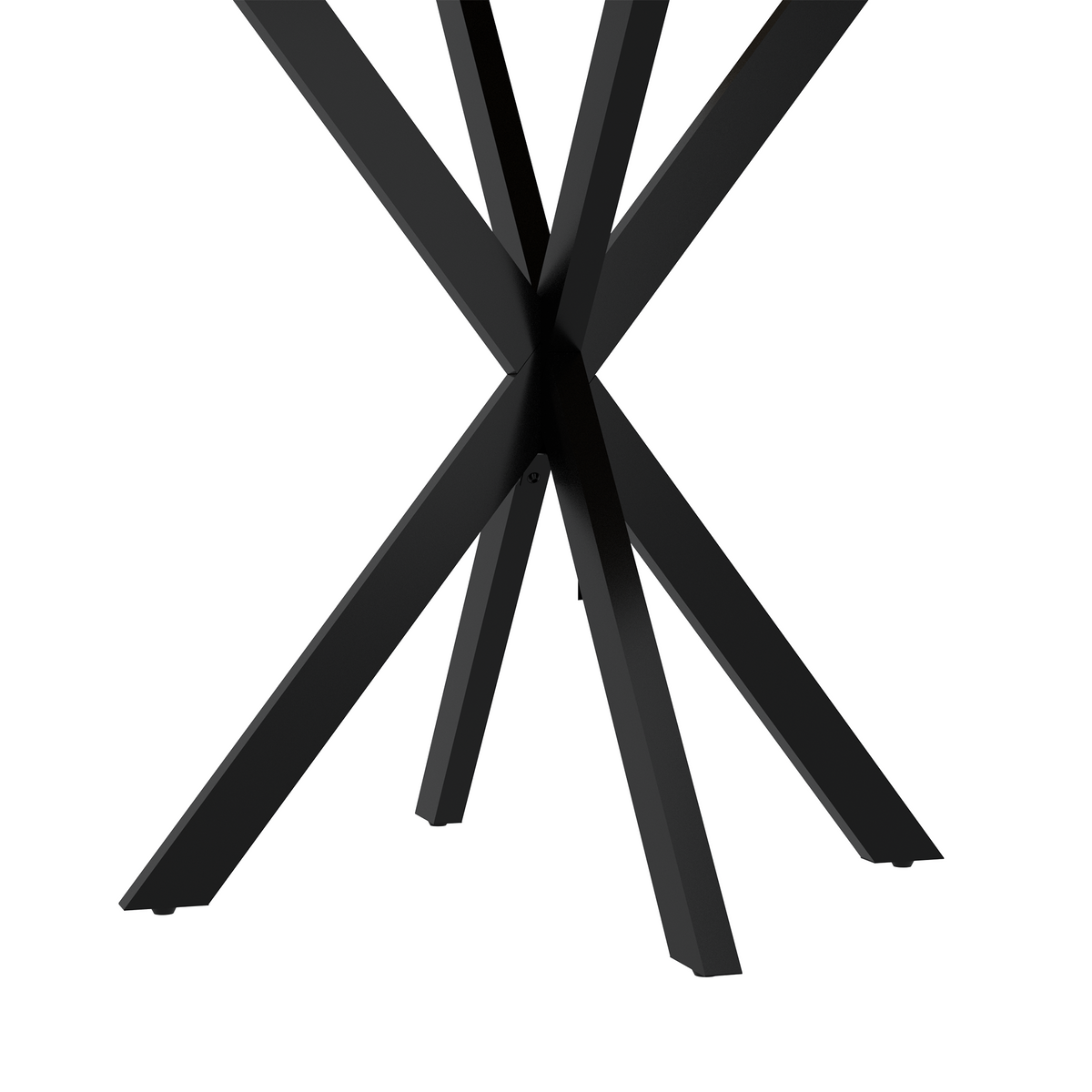 31.5 Inch Round Dining Table, Small Circle Kitchen Table with Metal Black Legs for 2-4 people,Modern Dining Room Table, Brown (only table) W808P176713-djyc