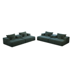 55-inch Chenille Sponge Sofa Lounge Chair,No Assembly Required,Fluffy Modern Sleeper Chair for Indoor Living Room Bedroom W834P221022-djyc