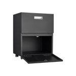 Office furniture Copier Cabinet black 2 door steel copier stand mobile pedestal file Printer Stand W1247P160443-djyc