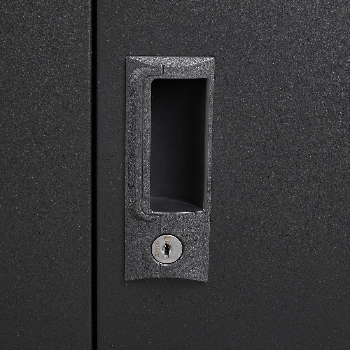 Metal Storage Cabinet with Locking Doors and Adjustable Shelf, Folding Filing Storage Cabinet , Folding Storage Locker Cabinet for Home Office,School,Garage, Black W124747827-djyc