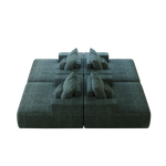 55-inch Chenille Sponge Sofa Lounge Chair,No Assembly Required,Fluffy Modern Sleeper Chair for Indoor Living Room Bedroom W834P221022-djyc