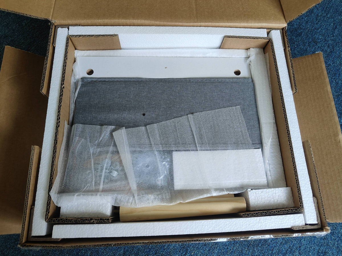 2PC Nightstand With Collapsible Fabric Drawer, 2-Tier Storage End Table, Wood Side Table with Storage Cabinet for Bedroom, Living Room - White W808P204530-djyc