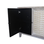 Accent Cabinet 4 Door Wooden Cabinet Sideboard Buffet Server Cabinet Storage Cabinet, for Living Room, Entryway, Hallway, Office, Kitchen and Dining Room, Natural Wood Wash W1435P153087-djyc