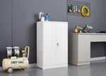 Metal Storage Cabinet with Locking Doors and Adjustable Shelf, Folding Filing Storage Cabinet , Folding Storage Locker Cabinet for Home Office,School,Garage, White W124757865-djyc
