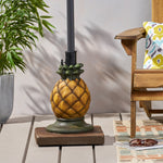 Tropical Pineapple Umbrella Base – Add Charming Support to Your Outdoor Space 67768.00YLW-djyc