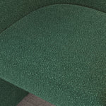 Modern style simple and elegant chair, green leisure chair, suitable for dining/bedroom/living room/reception desk (assembly required)-Green W487P186356-djyc