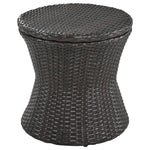 K&K 5 Pieces Patio Furniture Chair Sets, Patio Conversation Set With Wicker Cool Bar Table, Ottomans,Outdoor Furniture Bistro Sets for Porch,Backyard,Balcony,Poolside Black&Beige WF324995AAW-djyc