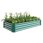 Raised Garden Bed Outdoor, 6×3×1ft , Metal RaisedRectangle Planter Beds for Plants, Vegetables, and Flowers - Green W84091003-djyc