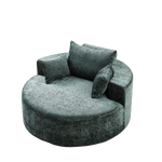 55''L Chenille Sponge single sofa,No Assembly Required,Fluffy Modern Sleeper Chair for Living room, Bedroom, Lounge and Projection Room(Not a swivel chair.) W834P221025-djyc