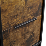 Black Wooden Nightstand with Two Drawers for Bedrooms and Other Places. W328127497-djyc