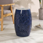 Vibrant Mosaic Accent Table – Roman Ceramic Tile Top, Stylish Iron Frame, Indoor & Outdoor Use N770P182369D-djyc