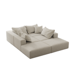Oversized sponge cloud sofa,Modern Upholstered Sectional Sofa Couch Set,Modular 162" L Shaped Sectional Living Room Sofa Set With 6 Pillows,Free Combination Sofa Couch for Living Room,Bedroom W834S00324-djyc