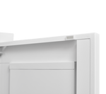 White Metal Kitchen Storage Cabinet, Kitchen Pantry Storage Cabinet with Doors and Shelves, Storage Cabinet with Adjustable Leveling Foot for Kitchen, Living Room and Dining Room W W328P194192-djyc