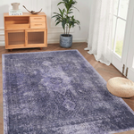 MAVAL Anthracite Washable Rug 3x5 Area Rug (Anthracite, 3' x 5')-B189P189040