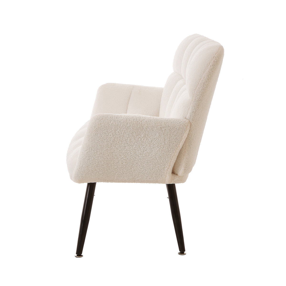 Modern Single Sofa Armchair with High Backrest Comfy Reading Chair for Small Spaces/Living Room/Bedroom/Apartment (COLOR:WHITE) W1669P175501-djyc