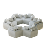 54''L Chenille Sponge single sofa,No Assembly Required,Fluffy Modern Sleeper Chair for Living room, Bedroom, Lounge and Projection Room W834P221045-djyc