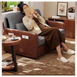 Multifunctional Pull-Out Sleeper Sofa, Foldable Space-Saving Couch for Small Spaces Sofabed G4-7166 gw-1229-11